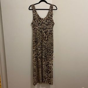 Topshop Animal Print Maxi Tank Dress, Size 12